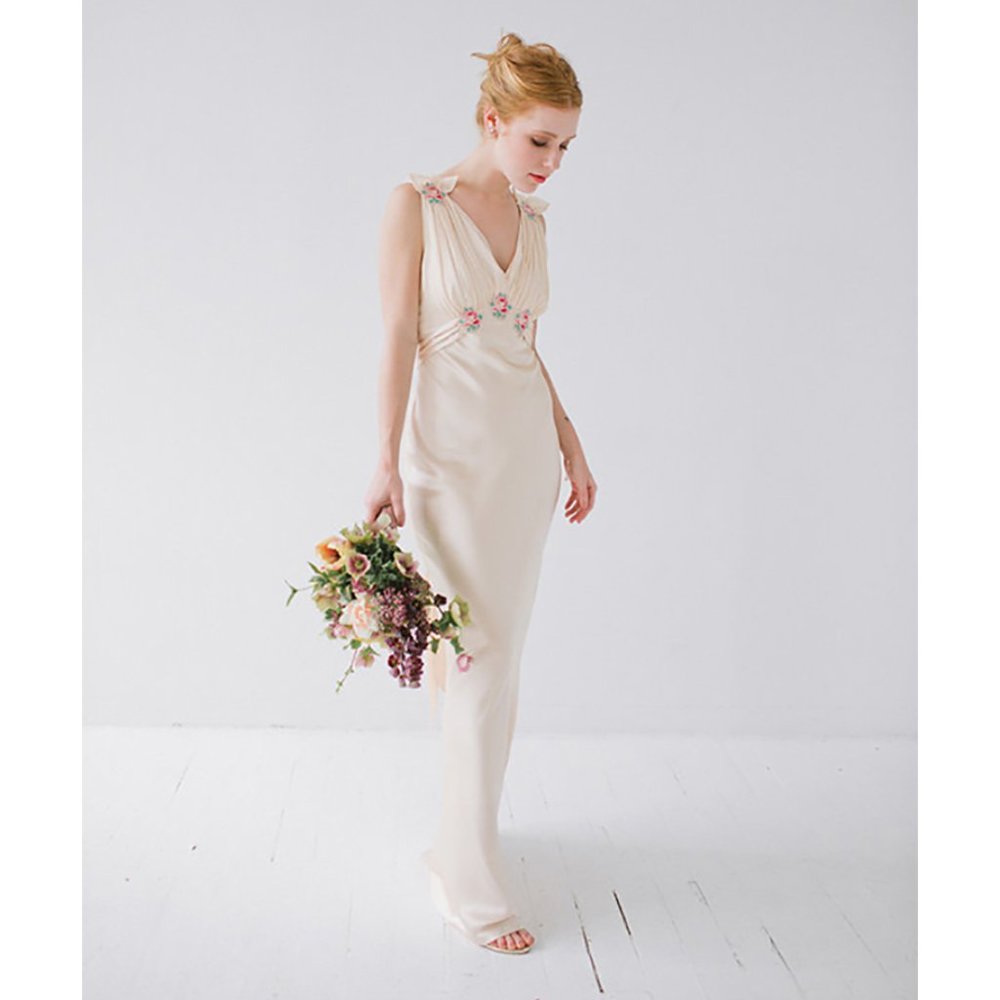 NWT Topshop formal silk embroidered maxi dress gown size 4 MSRP $420